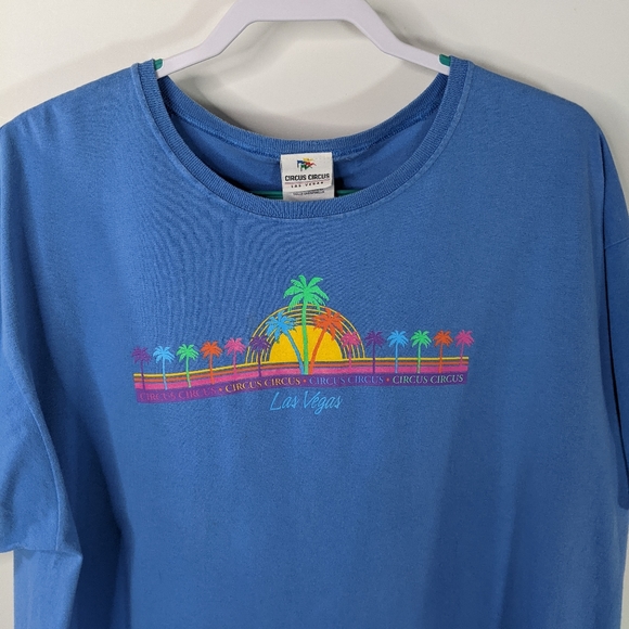 Vintage 90s Vegas Circus Circus Casino Beach Pool Cover Up Dress - Picture 2 of 9